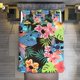 thumbnail image 1 of Stitch Palm Leaf 3 Pieces Duvet Cover Set Full Size Super Soft Fade Resistant Microfiber, 1 of 4