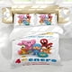 thumbnail image 5 of POCOYO Conjunto de sábanas temático, trío de piezas, cómodo y amigable con la piel, diseño único, regalo de decoración para el hogar para familiares, amigos y fans, 90 cm * 190 cm, 5 of 6
