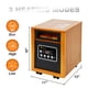 thumbnail image 2 of Calentador infrarrojo portátil Space Heater Dr. de 1500 W, color cereza, 2 of 8