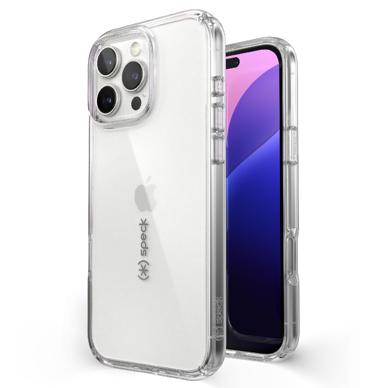Funda De Teléfono Speck Clear Gemshell Para Iphone 16 Pro Max