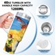 thumbnail image 5 of Shrek Vaso aislado de acero inoxidable con asa, diseño temático, regalo para familia, amigos y fans; incluye pajita y encaja en el portavasos estándar, 40 oz, 5 of 6