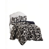 Genérico - Cobertor Peludo 2 Plaza Con Chiporros Y Diseño De Animal Print 1