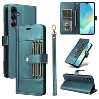 Foxdock Funda Tipo Cartera Para Samsung Galaxy A15 – Cubierta De Cuero Pu Con Múltiples Ranuras, Bolsillo Para Efectivo Y Correa De Muñeca