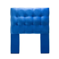 Espumaquel - Respaldo 1 Plaza Felpa Azul Cp Alice