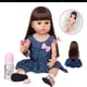 thumbnail image 3 of Adorable Muñeca Realista Cabello Castaño 55cm, 3 of 4