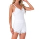 thumbnail image 2 of Conjuntos de pijama sin mangas de encaje para mujeres INSPIRE CHIC, conjunto de lencería con tirantes de espagueti y pantalones cortos XL en blanco, 2 of 3