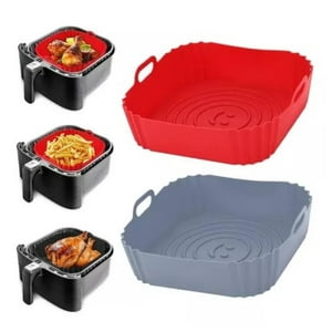 Citohome - Set X2 Bandeja Silicona Freidora Aire Cuadrada Airfryer