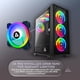 thumbnail image 3 of Funda para videojuegos Apevia Genesis Pro G-PRO-BK Mid Tower con 6 ventiladores RGB, 3 of 7
