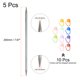 thumbnail image 2 of Uxcell 5Pcs US 9(5.5mm) Aguja de Tejer de Doble Punta con 10 Marcadores de Puntadas para Proyectos Hechos a Mano, 2 of 5