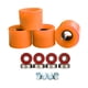 thumbnail image 2 of 4 Piezas Patines De Ruedas Patineta Sure Grip Rollerskate Ruedas Naranja, 2 of 5