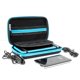 thumbnail image 3 of Estuche rígido Orzly para Nintendo 2DS XL azul/negro con ranuras para juegos, 3 of 9