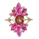 thumbnail image 3 of Broche De Diamantes De Imitación De Cristal Con Flor De Rosa Rosa, Regalo Nupcial De Boda, 3 of 3