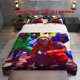 thumbnail image 1 of 3pcs Colorful Hooded Clown Gang Moonlit Gathering Theme Print Three Piece bedding Soft Duvet Cover And Two Pillowcases, 1 of 5