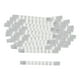 thumbnail image 1 of Tiras De Silicona Para Colgar Con Aletas, 100 Uds., Empuñaduras Adhesivas Para Colgar Ropa, Transparentes, 6x70mm, 1 of 5