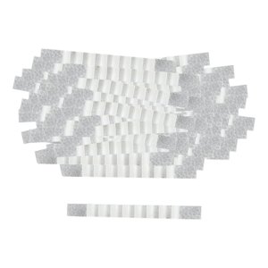 Bothyi - Tiras De Silicona Para Colgar Con Aletas, 100 Uds., Empuñaduras Adhesivas Para Colgar Ropa, Transparentes, 6X70Mm