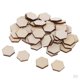 thumbnail image 2 of 108x Hexágono De Madera Artesanía Recorte Forma Azulejo De Mosaico De Madera Sin Terminar 1.8x1.8cm, 2 of 5