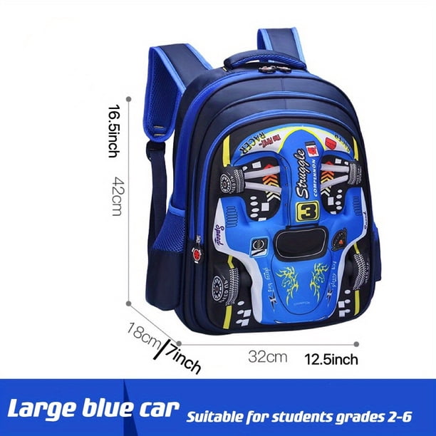Boys' And Children's Backpack Kindergarten Middle Class Primary School Students Waterproof Spine Protection Burden-reducing Schoolbag