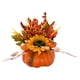 thumbnail image 2 of Calabaza Artificial Con Flores, Calabazas De Espuma Falsas Para Fiesta En Estante, Estilo C De Halloween, 2 of 5