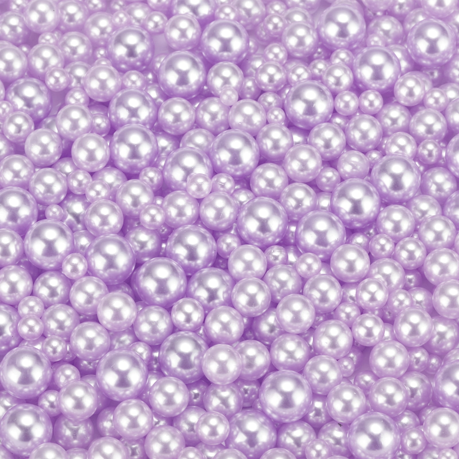 Perlas Falsas Uxcell 900 Piezas 3-8mm Púrpura Claro