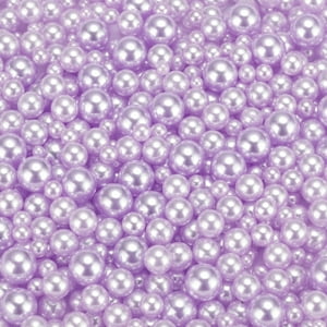 Perlas Falsas Uxcell 900 Piezas 3-8Mm Púrpura Claro