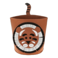 Genérico - Canasto Ropa 5 Modelos Color Marrón Tigre