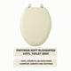 thumbnail image 2 of Asiento de inodoro Achim Fantasia Soft Alongado Vinyl Bone 19, 2 of 6