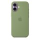 thumbnail image 1 of Funda para iPhone 17 de Apple en silicona con MagSafe color musgo claro, 1 of 6