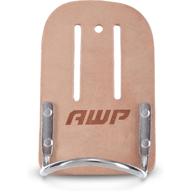 AWP Portamartillo de cuero, compatible con cinturones de hasta 2 pulgadas, paquete de 1