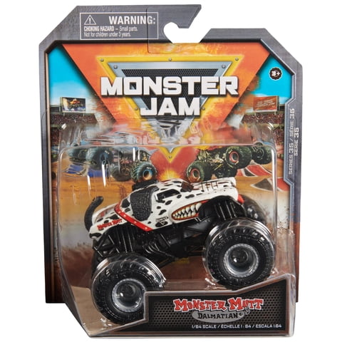 Toy Monster Truck Monster Jam Monster Mutt Dalmatian 1:64