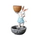 thumbnail image 1 of Bonito Conejo Estatua Maceta Regalo Manualidades Regalo Porche Patio Decoración Escritorio Azul, 1 of 5