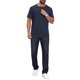 thumbnail image 2 of INSPIRE CHIC Camiseta de Hombre Henley de Manga Corta con Botones y Textura Jacquard Tejida XL Azul Oscuro, 2 of 6