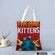 thumbnail image 2 of Exploding Kittens Bolso de tela con estampado de lienzo para mujer, bolsa de compras reutilizable y estética, con cremallera interior, regalo para mujer, 35 × 40 cm., 2 of 6