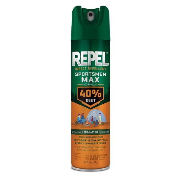 Repelente de insectos Repel Sportsmen Max 40% DEET en aerosol de 192 ml