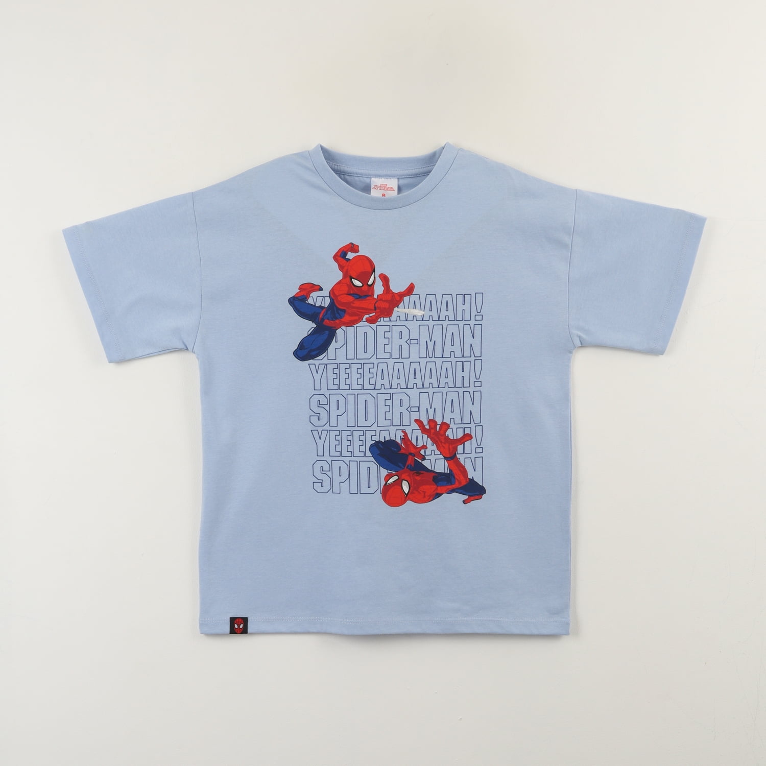 Polera Manga Corta Niño Azul Spiderman Jump Marvel