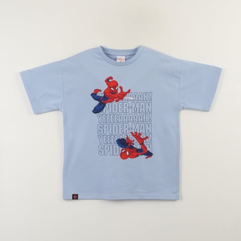 Polera Manga Corta Niño Azul Spiderman Jump Marvel