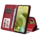 thumbnail image 5 of Funda Billetera para Motorola Moto G86 con Porta Tarjetas y Soporte Ajustable Rojo, 5 of 6