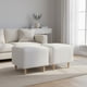 thumbnail image 1 of Poufs Cuadrados En Lino Crudo, 1 of 3
