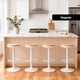 thumbnail image 5 of Silla Piso Bar Taburete Regulable Madera Venhoouse Blanco Galvanizado, 5 of 8