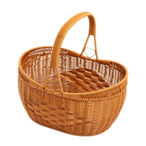 Bothyi - Cesta De Almacenamiento Con Asa, Cesta Tejida A Mano Para Baby Shower, Hogar, Sala De Estar Grande