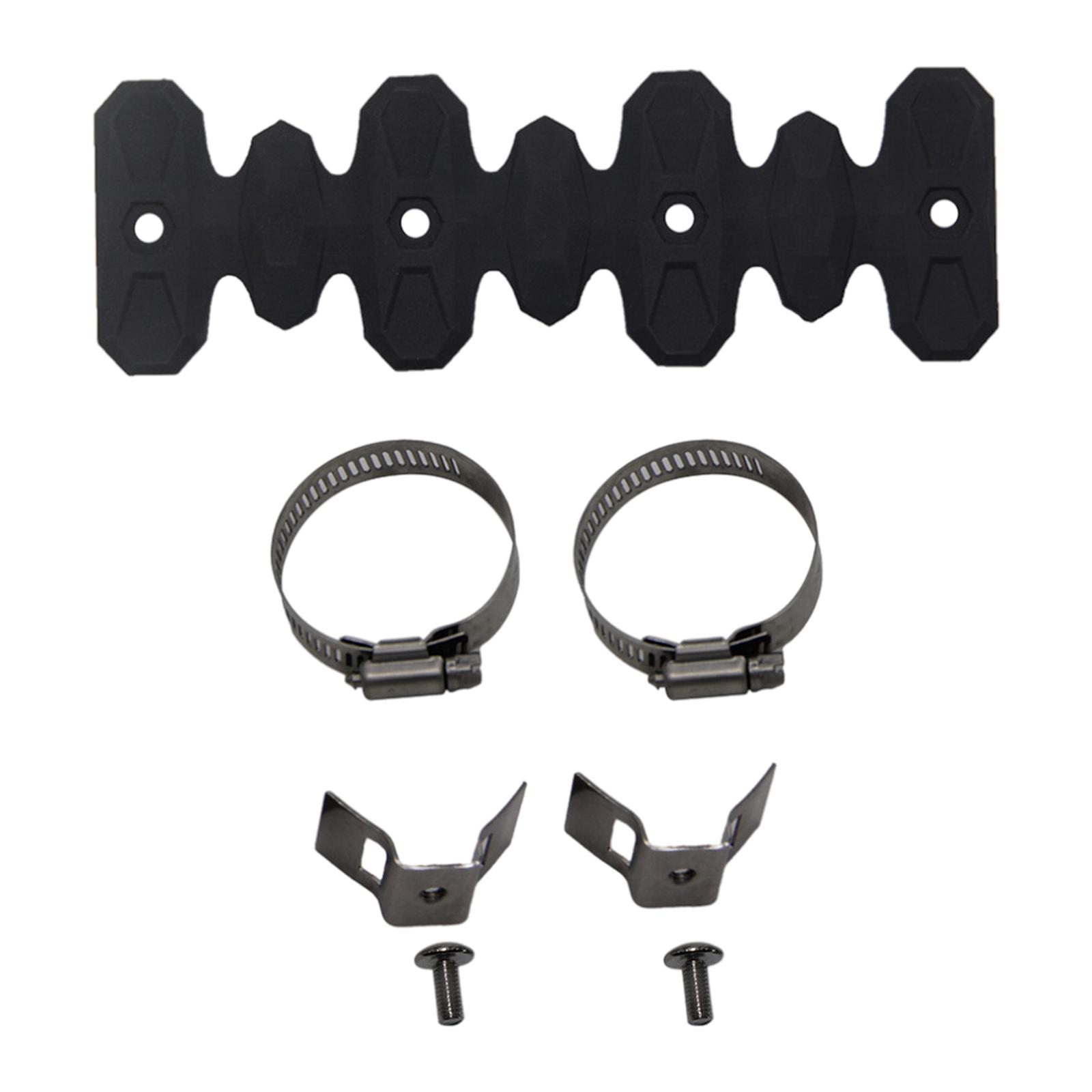 Magideal - Cubierta De Escudo Térmico De De Motocicleta, Cubierta Protectora De Tubo De Silenciador Flexible De Aislamiento Térmico De Silicona Universal Negro