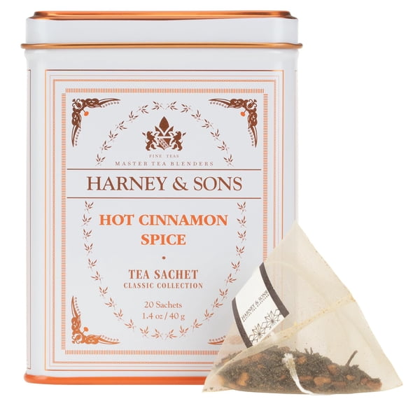 Tea Harney & Sons Classic Hot Canela Spice, 20 bolsitas de 40 g
