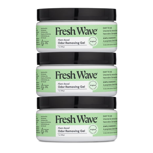 Gel eliminador de olores Fresh Wave, paquete de 3 unidades, 200 ml, dura de 15 a 30 días