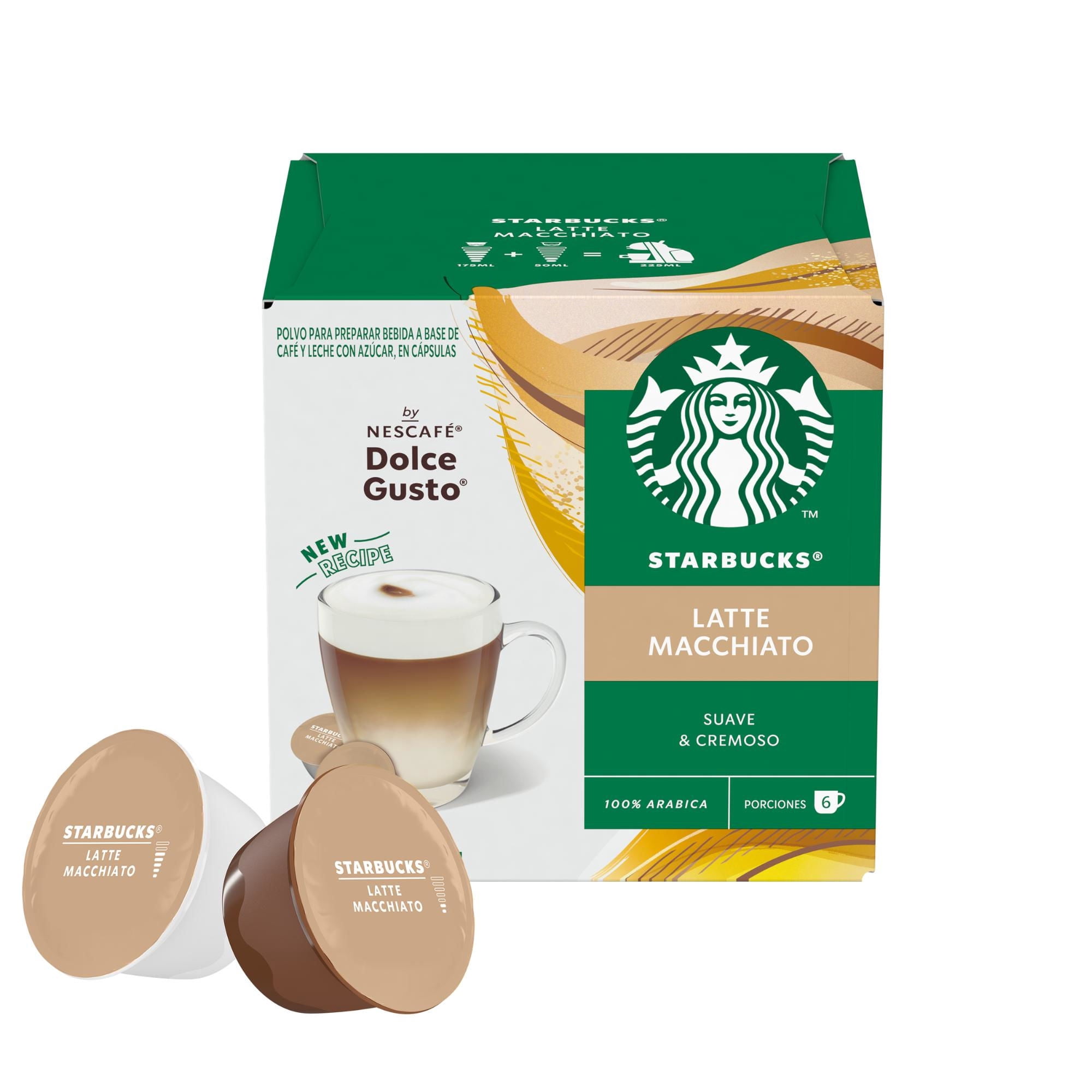 Café En Cápsulas Latte Macchiato 6 Tazas 12 un Starbucks Dolce Gusto