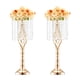 thumbnail image 1 of Centro de mesa para bodas VEVOR Metal Gold con cristal de 55 cm (2 unidades), 1 of 3