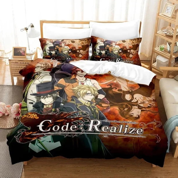 Code Realize Guardian of Rebirth Bedding Set Duvet Cover Bed Set Quilt Cover Pillowcase Comforter Size Boys Adult Bed Sheets