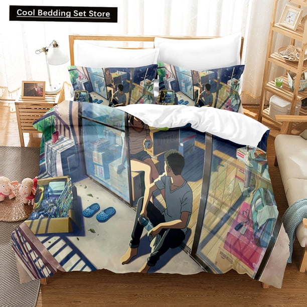 Japan Movie The Garden of Words Bedding Sets Duvet Cover Set With Pillowcase Twin Full Bedclothes Bed Linen Bed Sheets