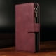 thumbnail image 1 of Leather Zipper Wallet Phone Case With Card Slots Kickstand For Samsung Galaxy S8 Plus Note 20 Ultra Note 10 Pro Note 9 A10 A20e A30 A30s A40 A50 A50s A70 A70s A10s A20s A40s M30 M30s A91 A81, 1 of 3
