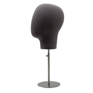 Ioensy - Cabeza De Maniquí Profesional Ajustable Duradero Para Auriculares Sombrero Postizo Gris