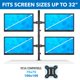 thumbnail image 3 of Soporte para Monitor Mount-It! 4 Pantallas 13‑32 Pulgadas, 3 of 9