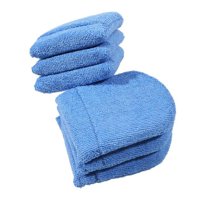 Ioensy - Almohadilla Aplicadora De Cera Para Coche Con Bolsillo Para Limpieza De Muebles Azul